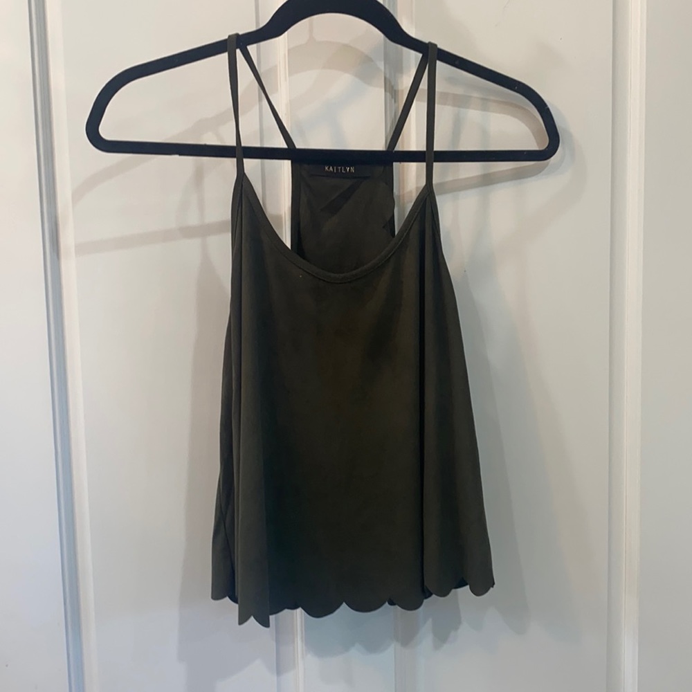 Olive green blouse